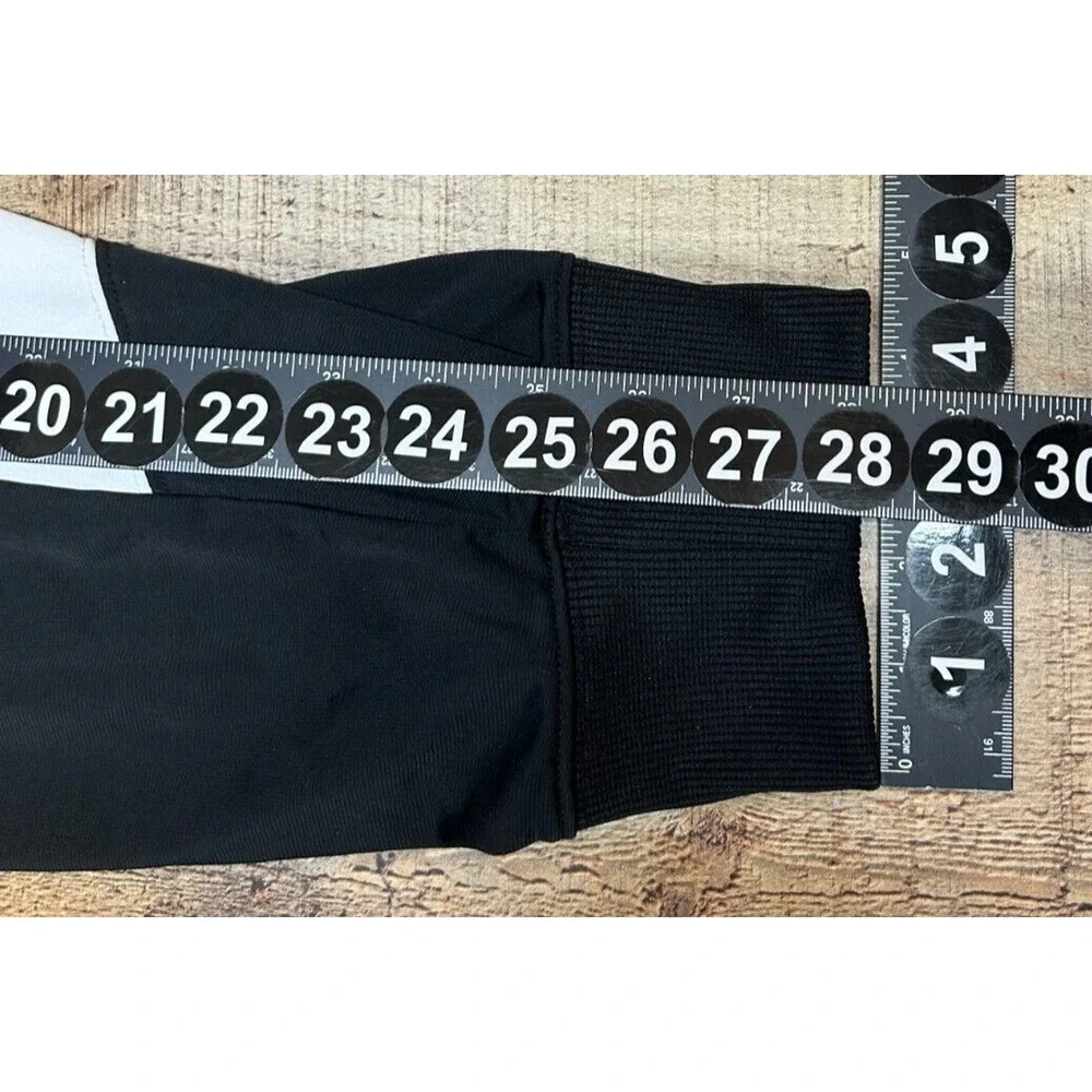 Nike Joggers Womens Large Black White Actual 33X28‎ HeritageTrack Pants